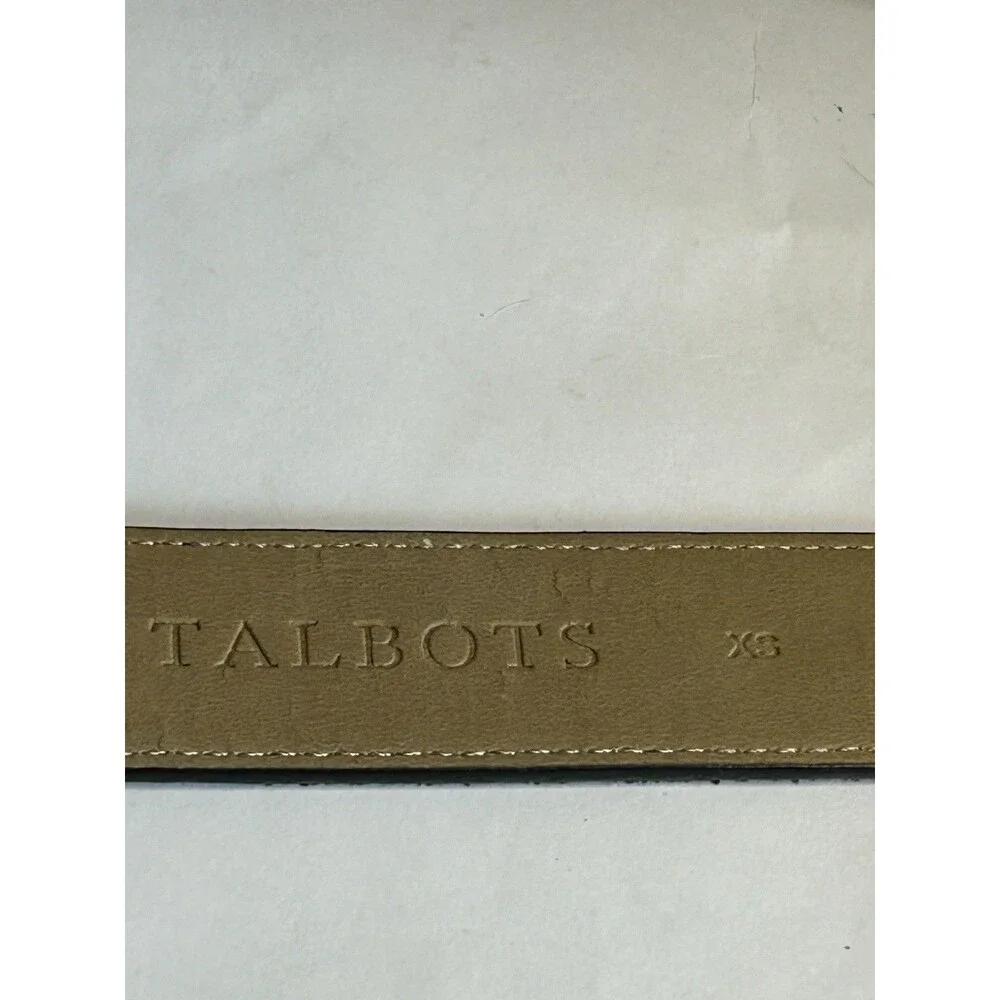 Talbots Black Belt with Gold-Tone Buckle Size XS